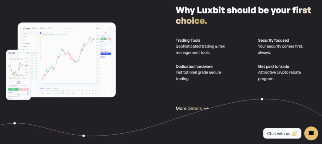 luxbit home page screenshot