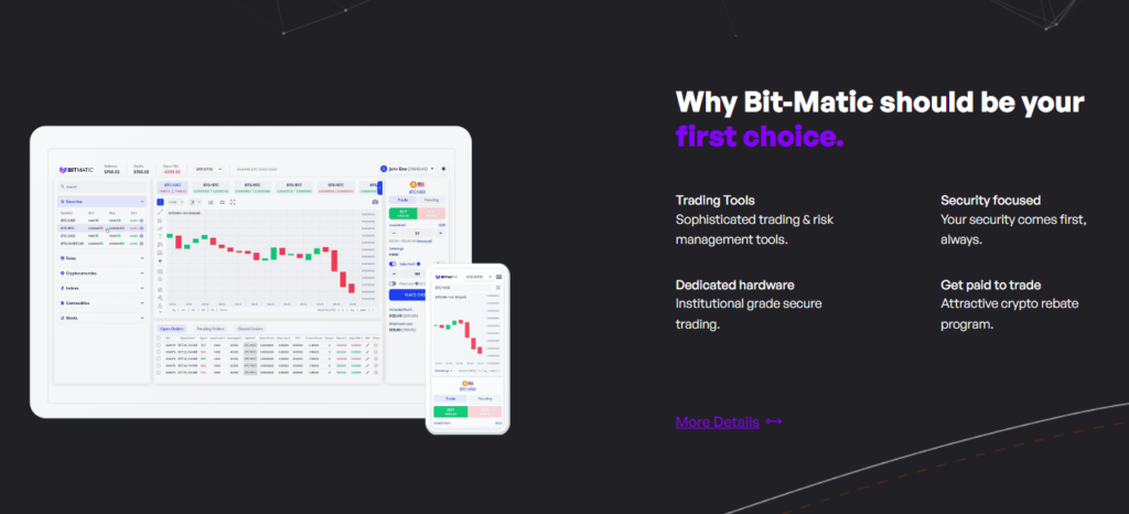 Bit Matic trading platform